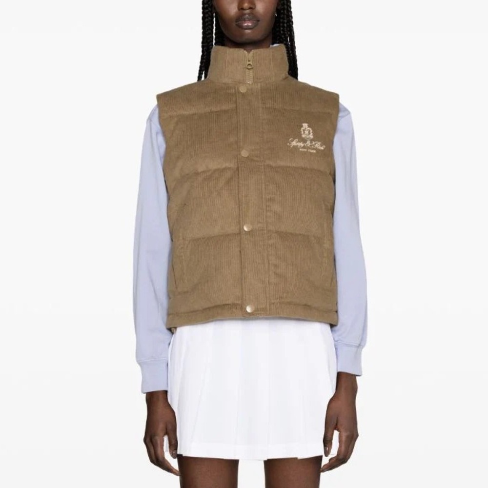 Sporty & Rich Corduroy Puffer Vest